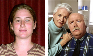 Sawyer (left) is adjusting quite well to the death of her parents, pictured in an August 2004 photograph.